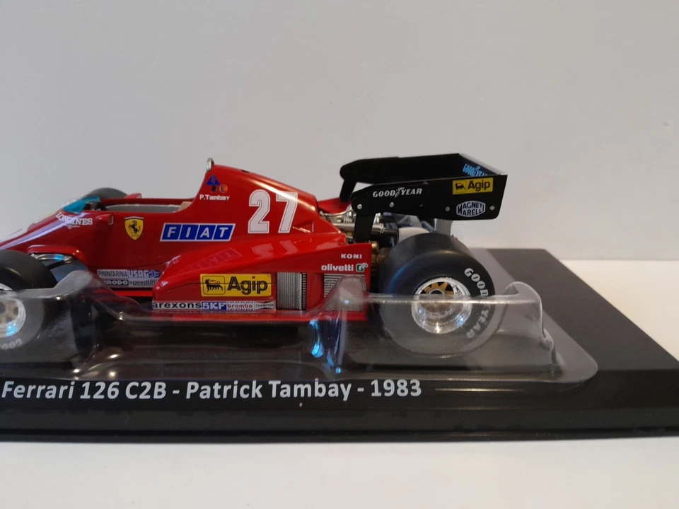 D01 DAMAGED 1/24 F1 Ferrari 126 C2B Tambay 1983 Centauria Atlas Panini Altaya - Immagine 2 di 4