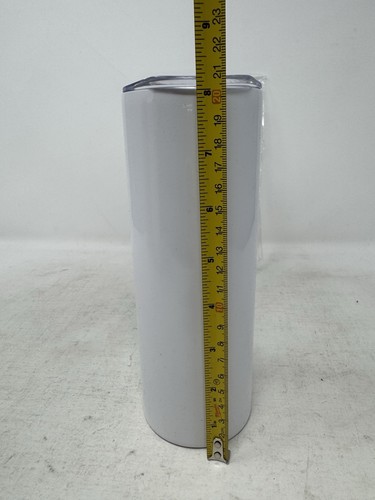 50Pack Straight Sublimation Tumblers Bulk Blank 20oz Stainless Steel White - Picture 12 of 16