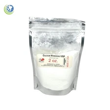 Dental Calcium Hydroxide Powder (USP) Hydrated Pickling Slaked Lime 2 Oz. Bottle