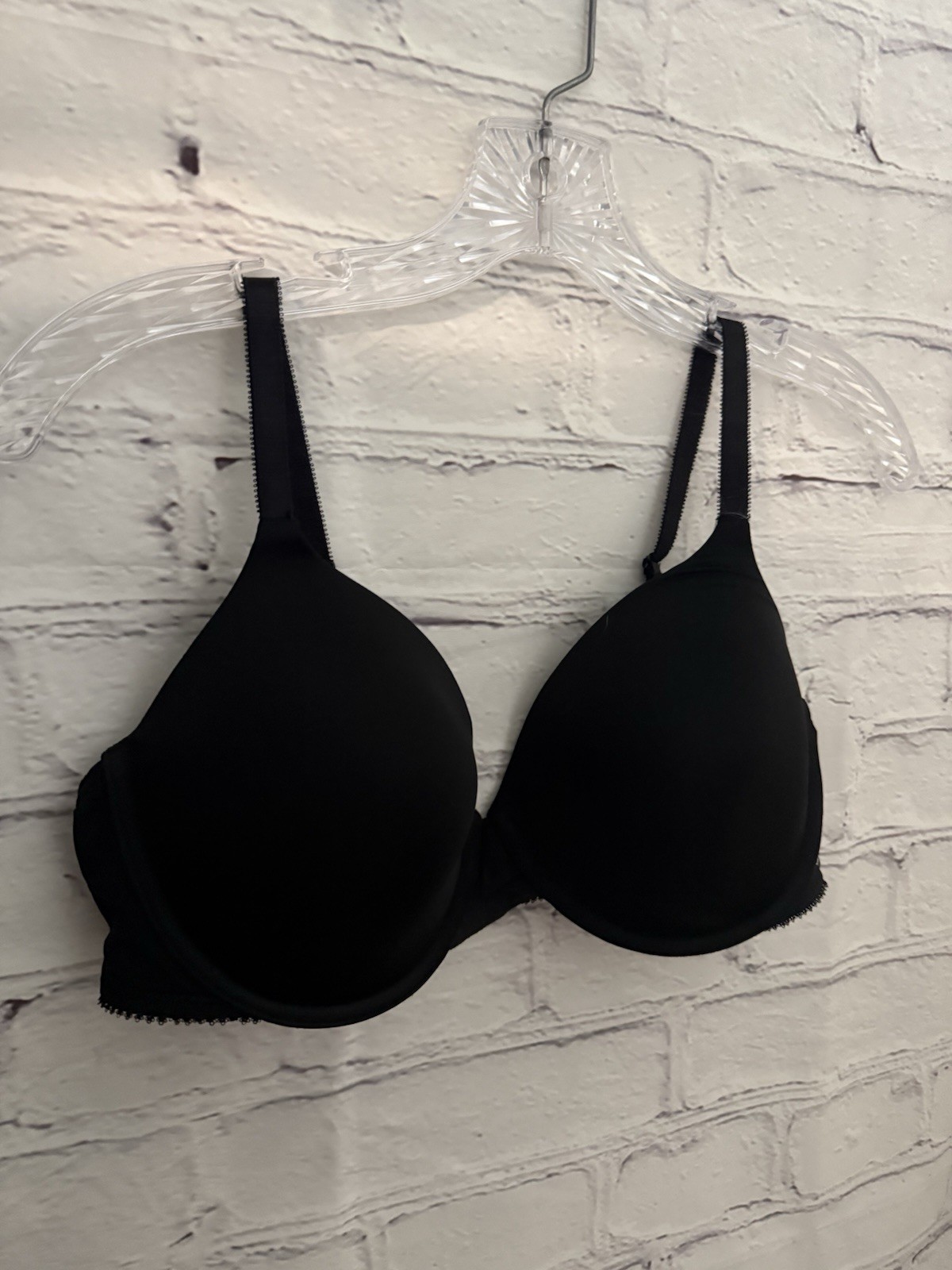 Calvin Klein Solid Black Padded Underwired Bra Si… - image 2