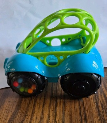 Bright Starts Oball  Rattle Roll Easy Grasp Toy Car BPA-Free Ages 3months And Up