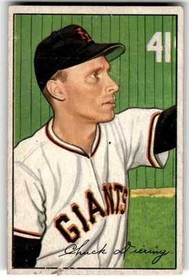 1952 Bowman #198 Chuck Diering