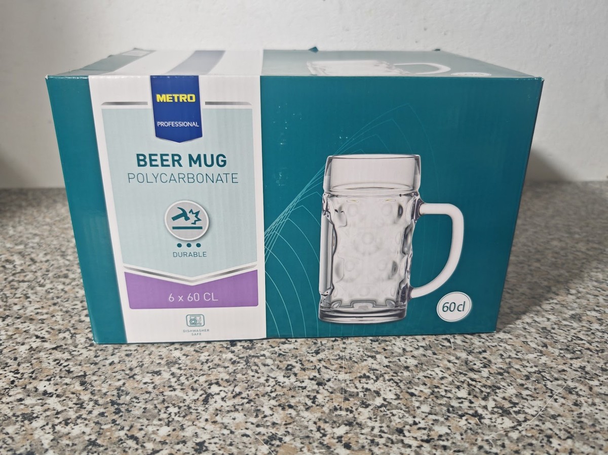 Bruchsichere Bierkrüge Aus Kunststoff - 0,5 Liter Weizengläser Spülmaschinenfest & Unzerbrechlich