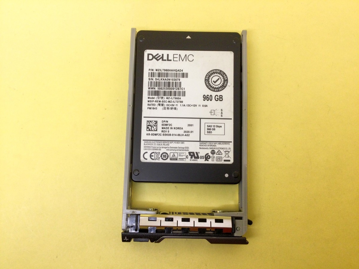 DMF2C Dell EMC 960GB SAS 12Gb/s Read Intensive 2.5in SSD 0DMF2C MZ