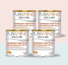 PurAmino DHA and ARA Hypoallergenic Formula pack of 4 Exp 06/01/2027