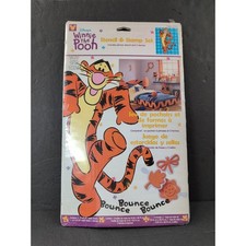 Disney's Winnie the Pooh-Tigger  Bounce,Bounce,Bounce  -Stencil  Stamp Set -NEW 