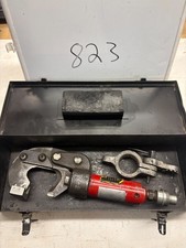 Burndy YCC-1 Remote Hydraulic Wire / Cable Cutter Head  Used with metal Case