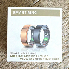 Bluetooth Smart Ring Activity Tracker Heart Rate Monitor Gold Size 11