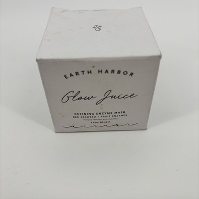 Earth Harbor Glow Juice Refining Enzyme Mask  2 oz (60 mL) NIB, Vegan AHA/BHA Ex