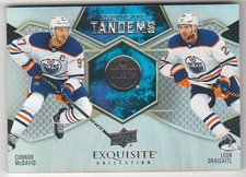 2023-24 UD Exquisite Tandems Connor McDavid/ Leon Draisaitl Oilers #145/299