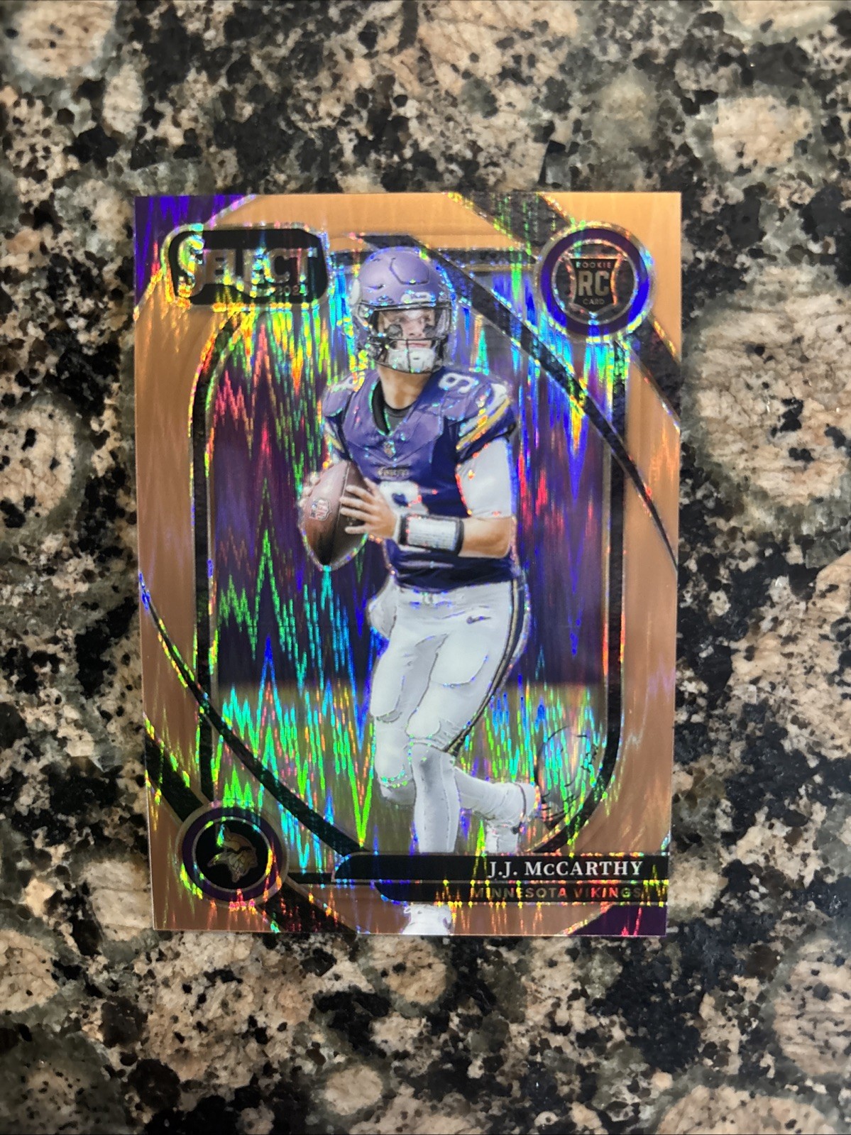 2024 Panini Select - Club Level J.J. McCarthy #246 Copper Shock Prizm /299 (RC)