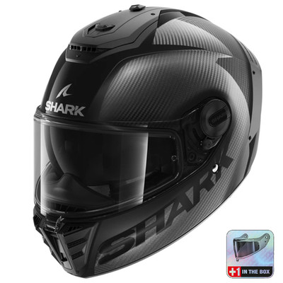 Integralhelm Shark SPARTAN RS CARBON Anthrazit + SKIN VISOR ECE 22.06