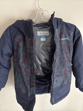 Kids Columbia Winter Coat Omniheat Navy Blue XS 6 Outgrown Style EUC Ski Jacket