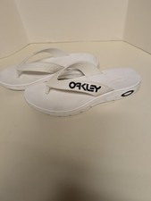 OAKLEY Sunglasses B1B Flip-Flop Men's Sandals - BOLD ICE WHITE SIze 8 LEGENDARY