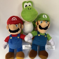 Mario, Luigi  Yoshi - Jakks Pacific Super Mario Bros Plush 2021 Nintendo