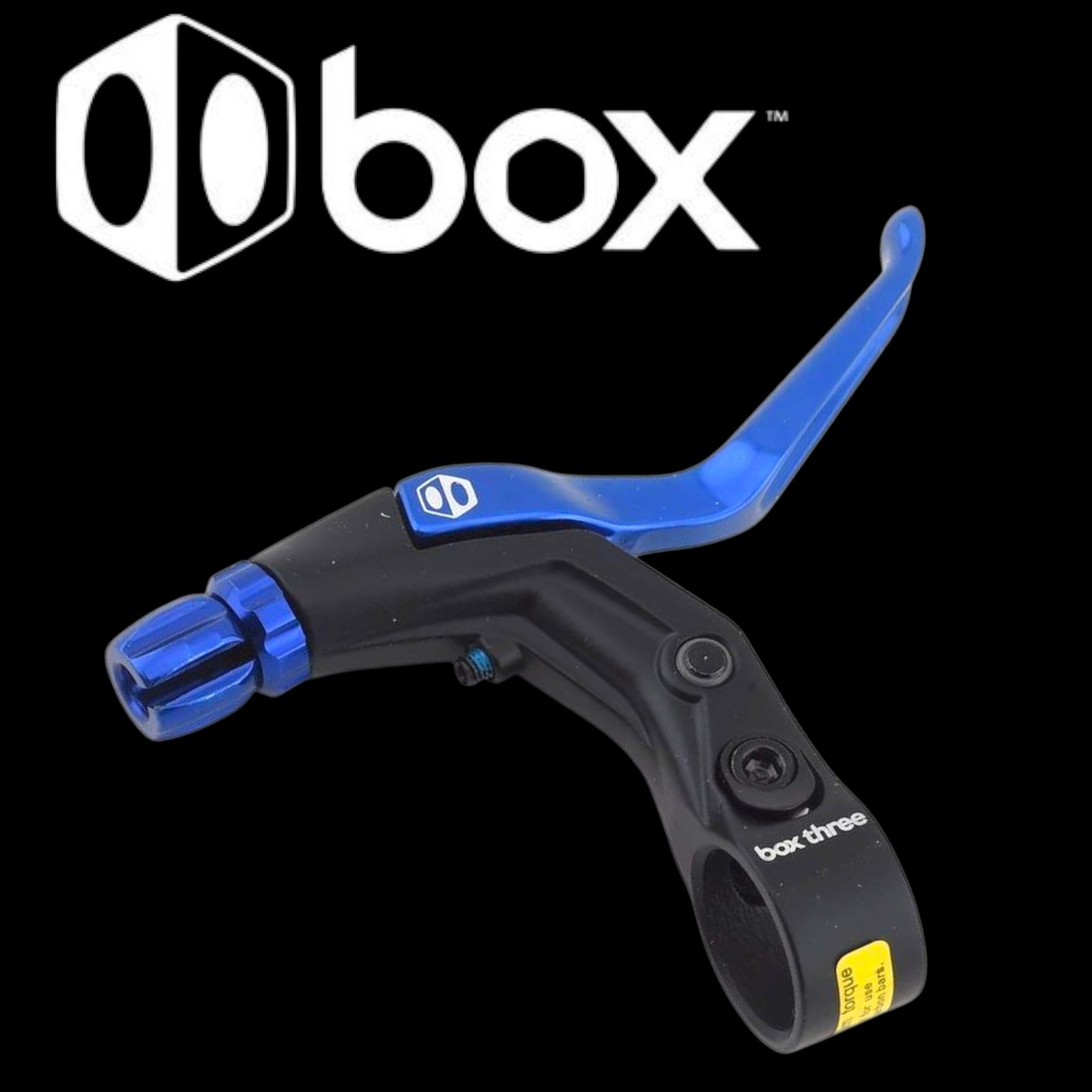 Box Three V-Point Brake Lever (Blue) (Right) (Long)