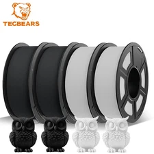 4KG TECBEARS Rapid PETG Filament 1.75mm Black High Speed 600mm/s 3D Filament