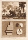 Catania Ancient Tomb Sicily Etching Radierung Incisione Sepia 1780