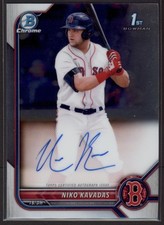 2022 Niko Kavadas Bowman Chrome 1st Bowman  Auto  RC     #CPA-NK (G4)