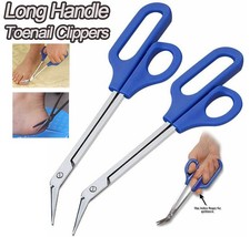 2-PCS Easy grip Long Handled Toenail Scissors Clippers Nippers