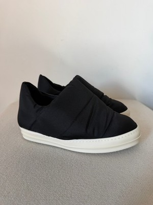 Rick Owens DRKSHDW Ramones Puffer Slip Ons - Size 41 - Black - Made in Italy 