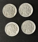 Lot of 4 Buffalo Nickels - 1913, 1916, 1935, 1937