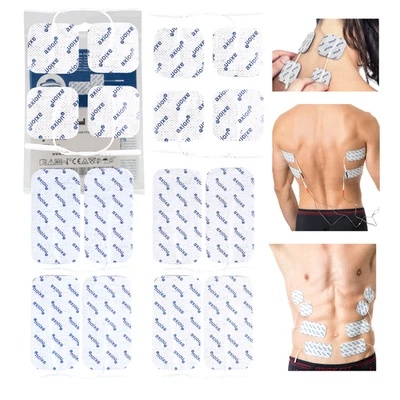 AXION 16 TENS Elektroden Pads 2mm Stecker Misch-Set 10x5cm 5x5cm f. EMS Reizstromgerät