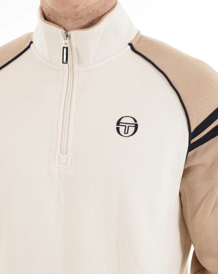 Sergio Tacchini Retro Qtr Zip Stone Gardenia - Image 4 of 4