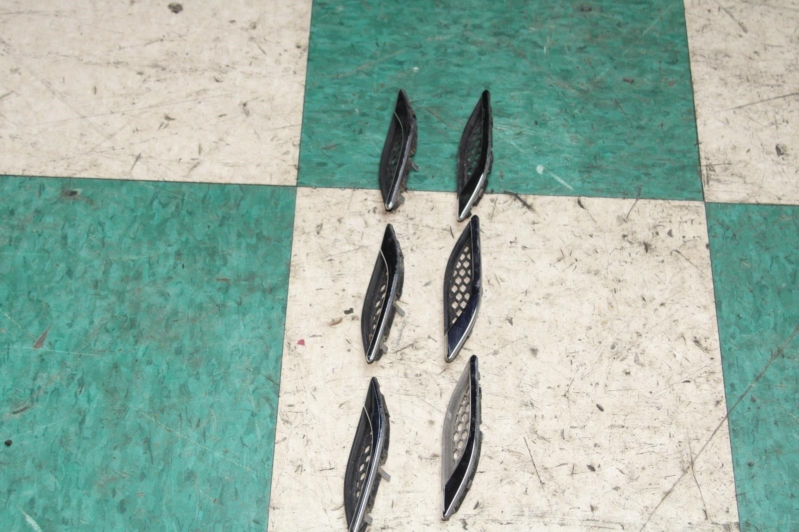14-19 Ghibli Chrome Surround Front Fender Vent Grills Grilles Set 6x OEM Factory
