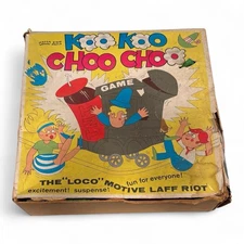 Vintage 1965 Ohio Art ‘KOO KOO CHOO CHOO’ Game Not Complete WORKING Train