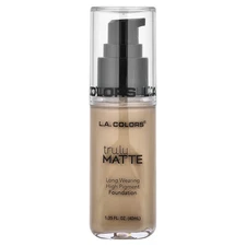 Truly Matte Foundation, CLM355 Medium Beige, 1.35 fl oz (40 ml)