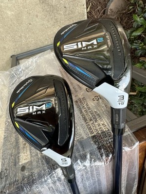 TaylorMade SIM2 Max Hybrid 3, 5 Set, RH, Reg, Used 2X
