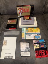 SNES The Legend of Zelda: A Link to the Past Complete CIB *Top Secrets , Map