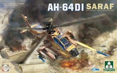 Takom TAK2605 - 1:35 AH-64DI Saraf Attack Helicopter - Neu