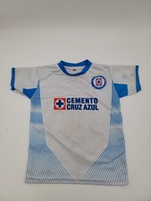 Cruz Azul Mexico Soccer Futbol Jersey Playera Camisa Youth SZ 4 Cemento (Stains)
