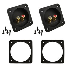 Speaker Box Terminal Cup, Professional, 3.1 Inch Double Binding Round black