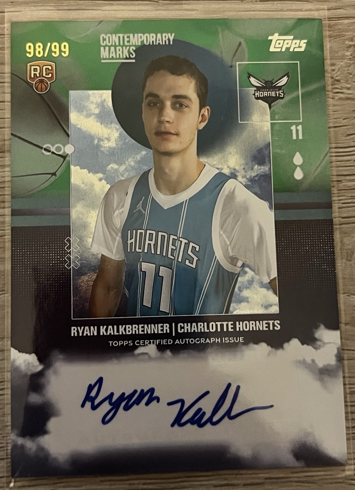 2025-26 Topps - Contemporary Marks Ryan Kalkbrenner #CM-RK Green Rainbow /99