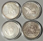 4 oz Vintage Silver Rounds Lot .999 Fine 1983–2000 A-Mark GGI Liberty
