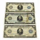 1914 Series $10 U.S. Federal Reserve Large Size Note Lot of 9 NR #C925-5 — photo 4