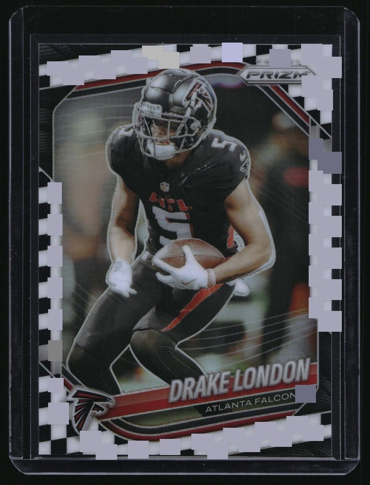 2025 Prizm #198 Drake London Checkerboard 2025 Prizm #198 Drake London Checkerboard