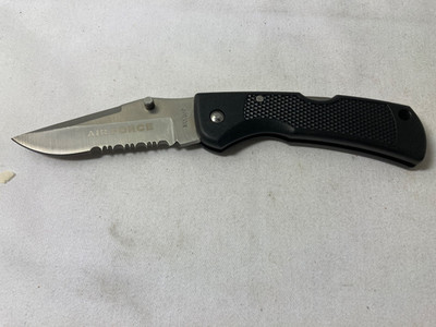 AMERICAN LEGION MAXAM AIR FORCE KNIFE EXTRA HEAVY DUTY LOCKBACK W/SHEATH