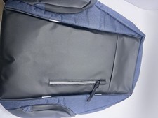 Laptop Anti-Theft USB Charging Backpack- Black And Blue