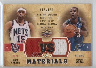 2009-10 Upper Deck VS Dual Materials Bronze Antawn Jamison Vince Carter HOF 7y2