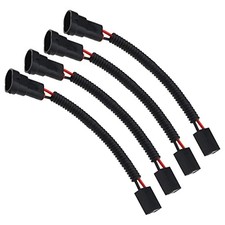 4PCS H11 to H7 LED Headlight Retrofit Wiring Harness Connector Socket Adapter
