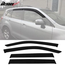 Fits 14-18 Subaru Forester Window Visor Acrylic Sun Guard Rain Deflector 4Pc Set