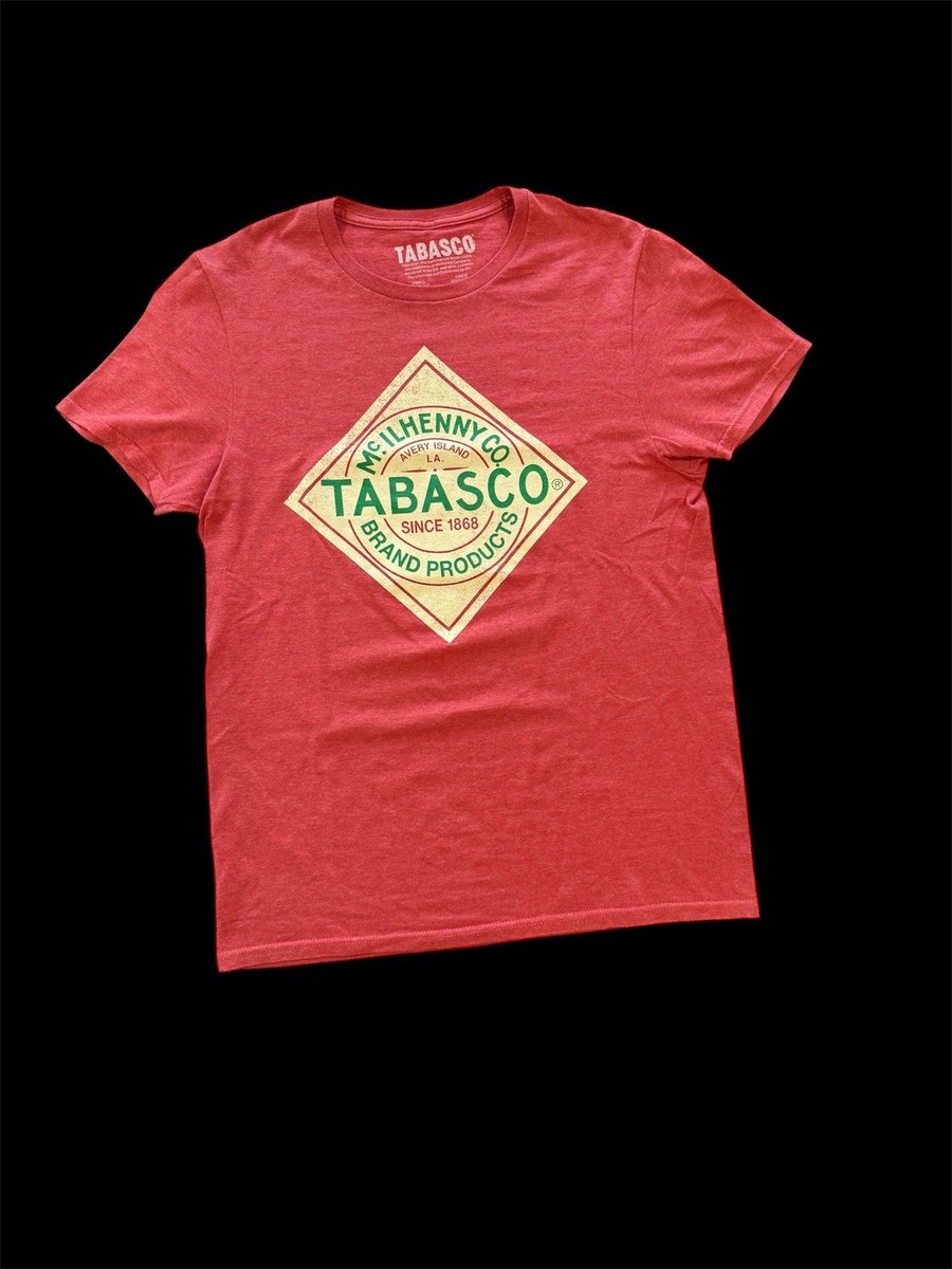 Tabasco Logo Red Casual Graphic T-Shirt Men's Sz Small, Red
