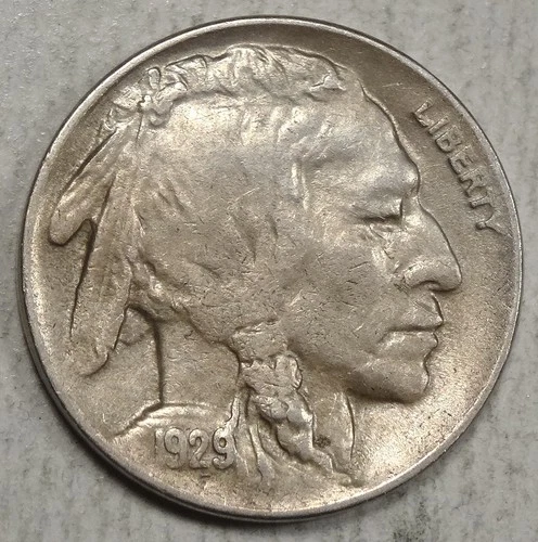 1929-D Buffalo Nickel, Choice Extremely Fine    0124-08