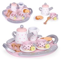 5905817003976 Drewniany Zestaw Do Herbaty FiliżAnki Czajnik 15 ElementóW Ecotoys