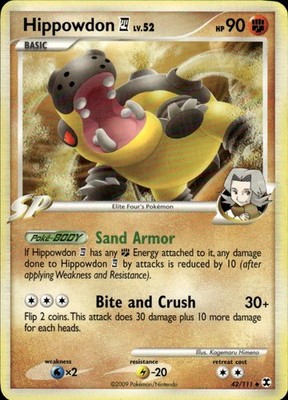 Hippowdon E4 Uncommon Rising Rivals 42/111 NM