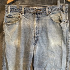 VTG 90 Levi Strauss Brown Tab Relaxed Fit 540 Jeans USA Made 36 X 29 Faded